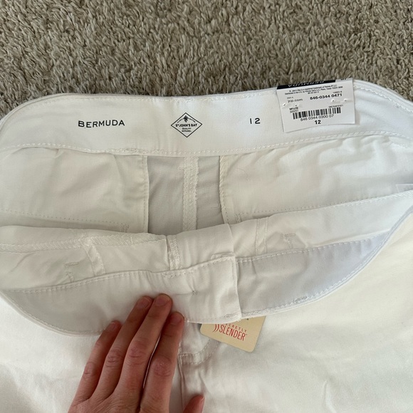 St. John’s Bay White Bermuda Shorts 11 inch inseam - Picture 2 of 5
